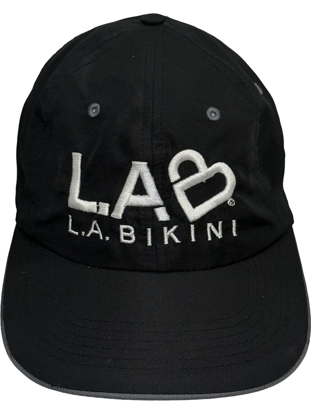 L.A. Bikini (Bare & Sol) Spray Tan Hat Black 1 Size Adjustable Strapback Cap